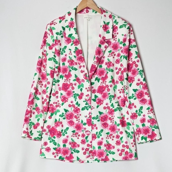 For Love & Lemons Tanner Blazer- Carnation - Picture 1 of 10
